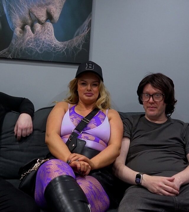 Bonnie Rose: Purple Lace, Thigh-High Boots and Group Action