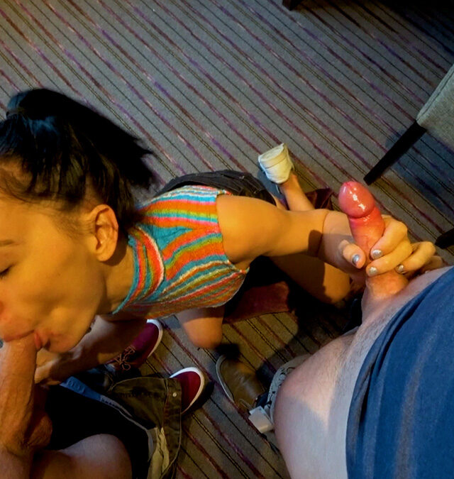 Leyla Jones Gives Head in a Hotel Room